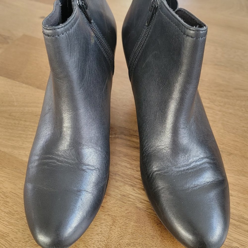 Clarks Side Zip Black Ankle Booties